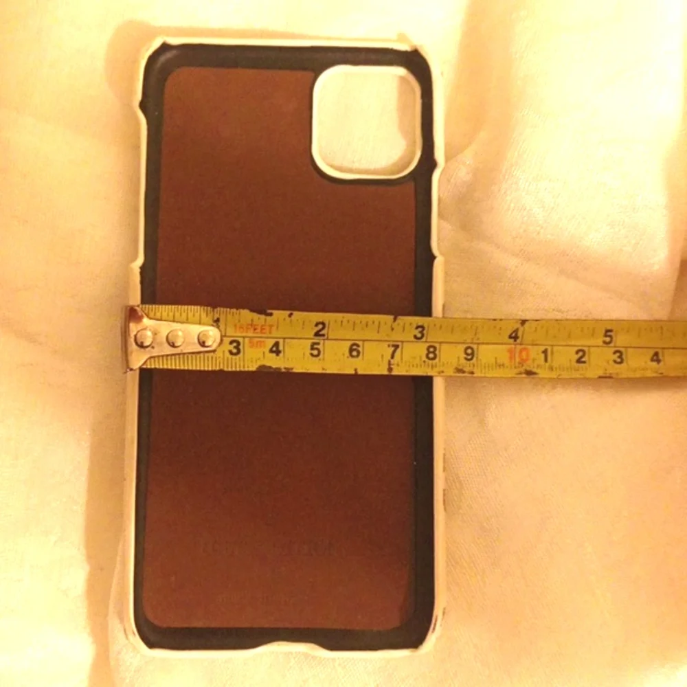 LV women's vintage cell phone case white and gray